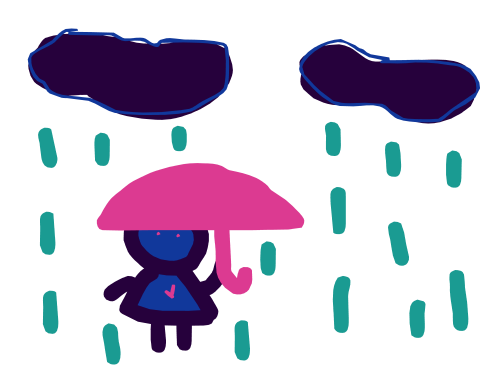 Wiggle Doodle: Girl With Umbrella