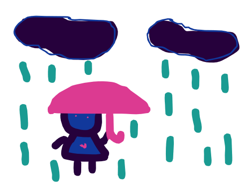 Wiggle Doodle: Girl With Umbrella