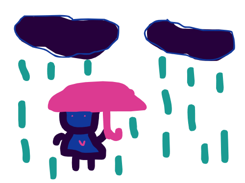 Wiggle Doodle: Girl With Umbrella